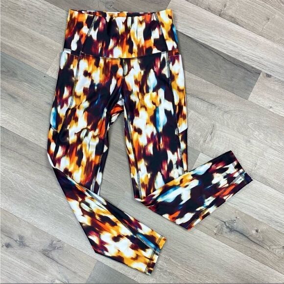 Xersion Celeste Quick Dri High Rise 7/8 Ankle Pocket Leggings Multi Color XS - Picture 2 of 10